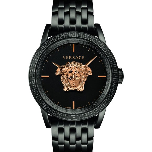 Versace 43mm Black Empire Watch